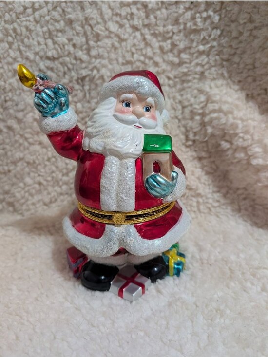 Christopher Radko, Galerie Au Chocolat Other - Christopher Radko Galerie Santa Claus Christmas Trinket Box Figurine 2005